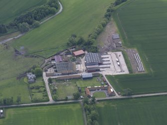 Oblique aerial view of Bielgrange farmstead, taken from the WNW.