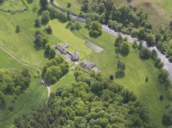Oblique aerial view of The Retreat Estate, taken from the N.