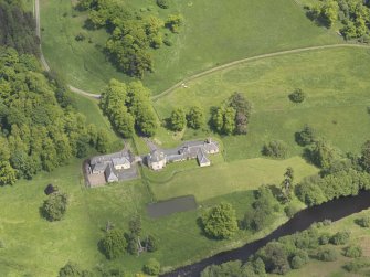 Oblique aerial view of The Retreat Estate, taken from the WSW.
