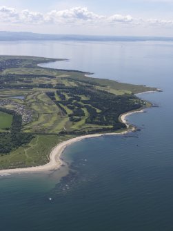 General oblique aerial view of Muirfield Golf Course, taken from the E.