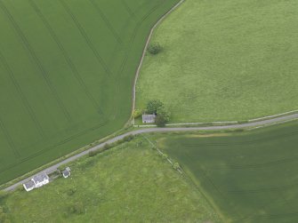 Oblique aerial view of Hoselaw Chapel, taken from the SSE.