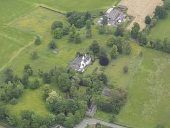 Oblique aerial view of Lessudden House, taken from the S.