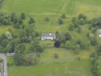 Oblique aerial view of Lessudden House, taken from the SE.