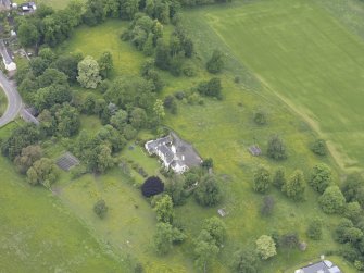 Oblique aerial view of Lessudden House, taken from the E.