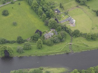 Oblique aerial view of house at St Helen's, Waverley Road, Melrose, taken from the NNE.