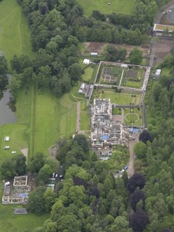 Oblique aerial view of Abbotsford House, taken from the SW.