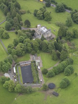 Oblique aerial view of Glemayne House, taken from the WSW.
