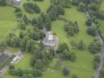 Oblique aerial view of Glemayne House, taken from the SSW.