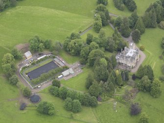 Oblique aerial view of Glemayne House, taken from the S.