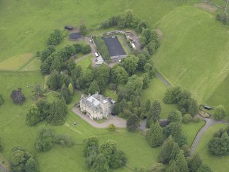 Oblique aerial view of Glemayne House, taken from the E.