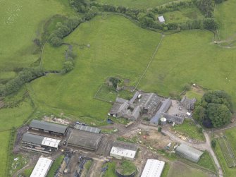 Oblique aerial view of Colmslie Tower, taken from the N.