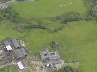 Oblique aerial view of Colmslie Tower, taken from the WNW.