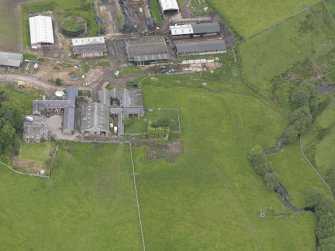 Oblique aerial view of Colmslie Tower, taken from the S.