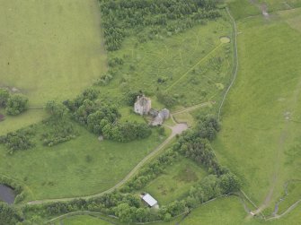 Oblique aerial view of Hillslap Tower, taken from the N.
