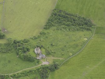 Oblique aerial view of Hillslap Tower, taken from the NNW.