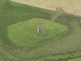 Oblique aerial view of Corsbie Tower, taken from the SSE.