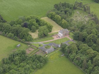 Oblique aerial view of Wedderlie House, taken from the NE.