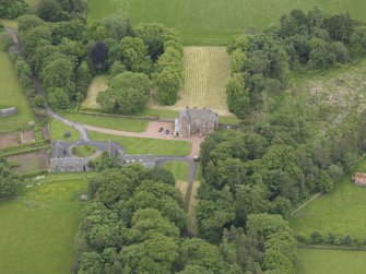 Oblique aerial view of Wedderlie House, taken from the N.