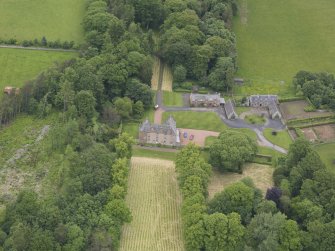 Oblique aerial view of Wedderlie House, taken from the S.