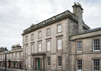 General view from south west, centred on 10 Low Street.