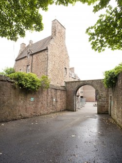 Walkway and arch to Bruntsfield House to Whitehouse Loan. View from W.