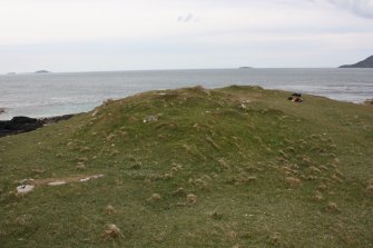 View of enclosure and adjcent hut, taken from the S.