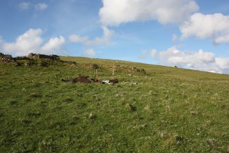 General view of the position of Trench 2, taken from the SW.