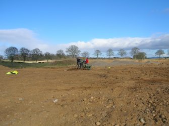 Photograph  from geophysical resistivity survey and excavation at Burnside, Blairgowie
