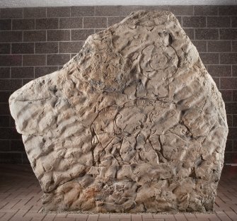 View of Pictish symbol stone