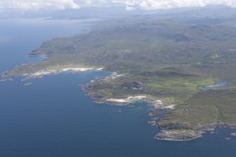 General oblique view of Sanna, Portuairk and the Ardnamurchan volcano, looking to the E.