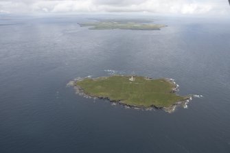 General oblique view of Muckle Skerry, looking to the N.