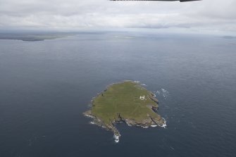 General oblique view of Muckle Skerry, looking to the W.
