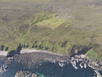 Oblique aerial view of Camascoille, looking S.