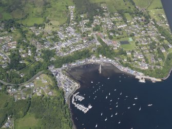 General oblique aerial view of Tobermory, looking N.