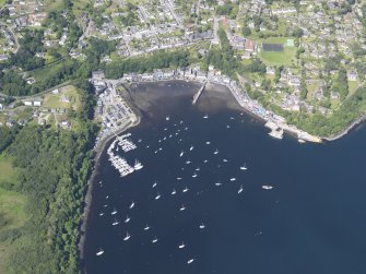 General oblique aerial view of Tobermory, looking N.