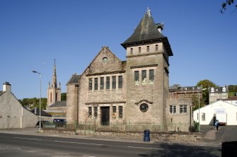 General view of Former United Free Church, High Street, Rothesay, Bute, from W