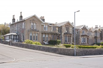 General view from NE showing 41, 42, 43 and 44 Mount Stuart Road (Elysium Terrace), Craigmore, Rothesay, Bute