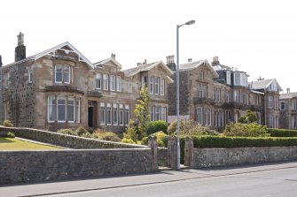 General view from N showing 37, 38, 39, 40, 41 and 42 Mount Stuart Road (Elysium Terrace), Craigmore, Rothesay, Bute