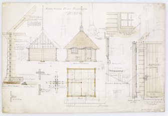 Plan, elevation and details of proposed Ladies Waiting Room
Insc: 'Ladies Waiting Room - Duddingston Loch, 11 Royal Exchange, 14th December 1878'
Unsigned