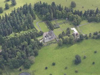 Oblique aerial view of Murthly Castle, taken from the W.