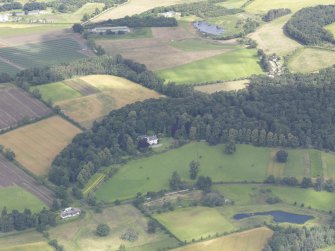 Oblique aerial view of Gourdie Country House, taken from the E.