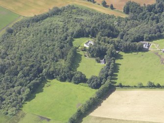 Oblique aerial view of Ardblair Castle, taken from the NE.
