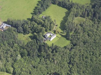 Oblique aerial view of Ardblair Castle, taken from the S.