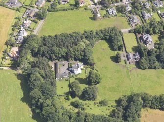 Oblique aerial view of Newton Castle, taken from the SW.