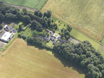 Oblique aerial view of Marlee House, taken from the NW.