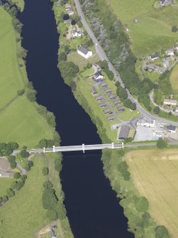 Oblique aerial view of Logierait Viaduct, taken from the SE.