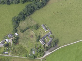 Oblique aerial view of St Mary's Church, taken from the E.
