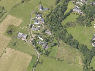 Oblique aerial view of Camserney Farm, taken from the ESE.