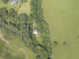 Oblique aerial view of Garth Castle, taken from the S.