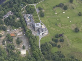 Oblique aerial view of Taymouth Castle, taken from the WSW.
